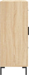 vidaXL - Dressoir - 69,5x34x90 - cm - bewerkt - hout - sonoma - eikenkleurig