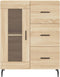 vidaXL - Dressoir - 69,5x34x90 - cm - bewerkt - hout - sonoma - eikenkleurig