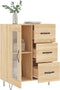 vidaXL - Dressoir - 69,5x34x90 - cm - bewerkt - hout - sonoma - eikenkleurig