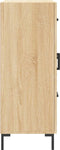 vidaXL - Dressoir - 69,5x34x90 - cm - bewerkt - hout - sonoma - eikenkleurig