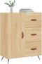 vidaXL - Dressoir - 69,5x34x90 - cm - bewerkt - hout - sonoma - eikenkleurig