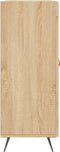 vidaXL - Dressoir - 69,5x34x90 - cm - bewerkt - hout - sonoma - eikenkleurig