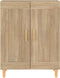 vidaXL - Dressoir - 69,5x34x90 - cm - bewerkt - hout - sonoma - eikenkleurig
