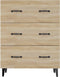 vidaXL - Dressoir - 69,5x34x90 - cm - bewerkt - hout - sonoma - eikenkleurig