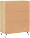 vidaXL - Dressoir - 69,5x34x90 - cm - bewerkt - hout - sonoma - eikenkleurig