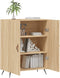 vidaXL - Dressoir - 69,5x34x90 - cm - bewerkt - hout - sonoma - eikenkleurig