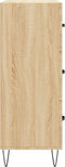 vidaXL - Dressoir - 69,5x34x90 - cm - bewerkt - hout - sonoma - eikenkleurig