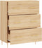 vidaXL - Dressoir - 69,5x34x90 - cm - bewerkt - hout - sonoma - eikenkleurig