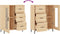 vidaXL - Dressoir - 69,5x34x90 - cm - bewerkt - hout - sonoma - eikenkleurig