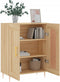 vidaXL - Dressoir - 69,5x34x90 - cm - bewerkt - hout - sonoma - eikenkleurig