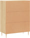 vidaXL - Dressoir - 69,5x34x90 - cm - bewerkt - hout - sonoma - eikenkleurig