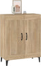 vidaXL - Dressoir - 69,5x34x90 - cm - bewerkt - hout - sonoma - eikenkleurig