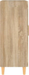 vidaXL - Dressoir - 69,5x34x90 - cm - bewerkt - hout - sonoma - eikenkleurig