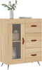 vidaXL - Dressoir - 69,5x34x90 - cm - bewerkt - hout - sonoma - eikenkleurig