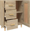 vidaXL - Dressoir - 69,5x34x90 - cm - bewerkt - hout - sonoma - eikenkleurig