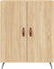 vidaXL - Dressoir - 69,5x34x90 - cm - bewerkt - hout - sonoma - eikenkleurig
