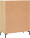 vidaXL - Dressoir - 69,5x34x90 - cm - bewerkt - hout - sonoma - eikenkleurig