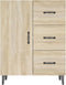 vidaXL - Dressoir - 69,5x34x90 - cm - bewerkt - hout - sonoma - eikenkleurig