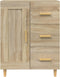 vidaXL - Dressoir - 69,5x34x90 - cm - bewerkt - hout - sonoma - eikenkleurig