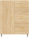 vidaXL - Dressoir - 69,5x34x90 - cm - bewerkt - hout - sonoma - eikenkleurig