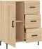 vidaXL - Dressoir - 69,5x34x90 - cm - bewerkt - hout - sonoma - eikenkleurig
