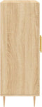 vidaXL - Dressoir - 69,5x34x90 - cm - bewerkt - hout - sonoma - eikenkleurig