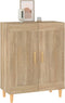 vidaXL - Dressoir - 69,5x34x90 - cm - bewerkt - hout - sonoma - eikenkleurig