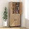 vidaXL - Dressoir - 69,5x34x90 - cm - bewerkt - hout - sonoma - eikenkleurig