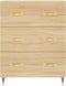 vidaXL - Dressoir - 69,5x34x90 - cm - bewerkt - hout - sonoma - eikenkleurig