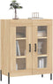 vidaXL - Dressoir - 69,5x34x90 - cm - bewerkt - hout - sonoma - eikenkleurig