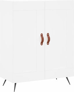 vidaXL - Dressoir - 69,5x34x90 - cm - bewerkt - hout - wit