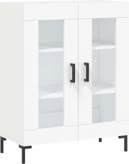 vidaXL - Dressoir - 69,5x34x90 - cm - bewerkt - hout - wit