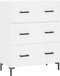vidaXL - Dressoir - 69,5x34x90 - cm - bewerkt - hout - wit
