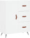 vidaXL - Dressoir - 69,5x34x90 - cm - bewerkt - hout - wit