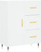 vidaXL - Dressoir - 69,5x34x90 - cm - bewerkt - hout - wit