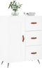 vidaXL - Dressoir - 69,5x34x90 - cm - bewerkt - hout - wit