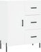 vidaXL - Dressoir - 69,5x34x90 - cm - bewerkt - hout - wit