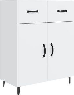 vidaXL - Dressoir - 69,5x34x90 - cm - bewerkt - hout - wit