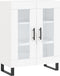 vidaXL - Dressoir - 69,5x34x90 - cm - bewerkt - hout - wit