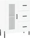 vidaXL - Dressoir - 69,5x34x90 - cm - bewerkt - hout - wit