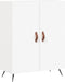 vidaXL - Dressoir - 69,5x34x90 - cm - bewerkt - hout - wit