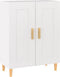 vidaXL - Dressoir - 69,5x34x90 - cm - bewerkt - hout - wit