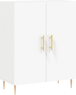 vidaXL - Dressoir - 69,5x34x90 - cm - bewerkt - hout - wit