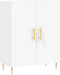 vidaXL - Dressoir - 69,5x34x90 - cm - bewerkt - hout - wit
