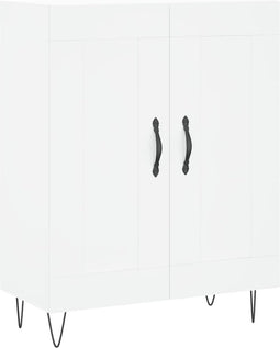 vidaXL - Dressoir - 69,5x34x90 - cm - bewerkt - hout - wit