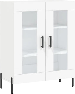 vidaXL - Dressoir - 69,5x34x90 - cm - bewerkt - hout - wit