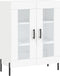 vidaXL - Dressoir - 69,5x34x90 - cm - bewerkt - hout - wit