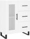 vidaXL - Dressoir - 69,5x34x90 - cm - bewerkt - hout - wit