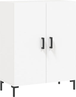 vidaXL - Dressoir - 69,5x34x90 - cm - bewerkt - hout - wit