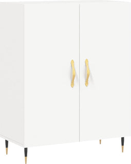 vidaXL - Dressoir - 69,5x34x90 - cm - bewerkt - hout - wit